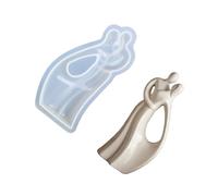 Moule en silicone pour figurine de couple, bougie de Saint-Valentin, résistant à la, facile à démouler pour le moulage de résine, bougie, savon, maison, terrasse, artisanat