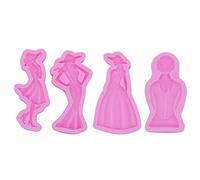 Moule en silicone pour fille - Pour fabrication de gâteaux, chocolats, savons, mousses, desserts, fondants, outils de décoration - Moule en silicone