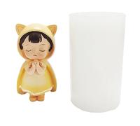 Moule en silicone pour fille pour savon en plâtre et décoration souple souple Bénédiction fille plâtre moule en silicone