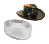 Moule en silicone pour fondant | chapeau de cowboy au chocolat | outil de cuisson antiadhésif | facile à déformer pour les bonbons, les anniversaires, les diplômes, le café et les fêtes