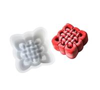Moule en silicone pour fondant, chocolat, nœud chinois, outil de décoration de gâteau, savon facile à nouer, moule à dessert