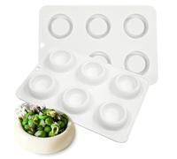 Moule en silicone pour fondant, pot de fleurs, plantes succulentes, pot de fleurs, moule à gâteau en nid d'abeille pour cookies, mousse, pudding (C_ pot de fleurs)