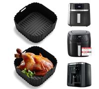Moule en silicone pour friteuse à air chaud Russell Hobbs XXL 8 L/8,3 L, Airfryer Moule en silicone anti-adhésif pour friteuse à air chaud Bosch série 6, XXL 7,2 l, accessoire de insert en silicone (1