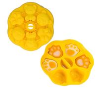 Moule en Silicone pour Gâteaux, 2 PCS Plateau pour Aliments pour Bébés, Moule à Glaçons, Moule à Savon, forme d'animaux pour la Maison, Moule à Chocolat Antiadhésif