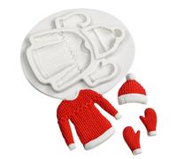 Moule en silicone pour gâteaux de Noël, chocolats, fondants, décorations uniques