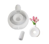 Moule En Silicone Pour Géométrie Vase À Fleurs Circulaire Jardinière Décorative Accessoire De Décoration Table Outil Moulage Décoration La Maison
