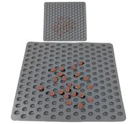 Moule en silicone pour grains de café - Mini pochoir en forme de grains de café - Moule flexible pour plateaux, blocs de chocolat, presse-sucre, moule en résine