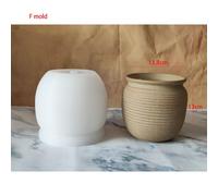 Moule En Silicone Pour Grand Pot De Fleurs En Ciment,Moules Pour Pot De Fleurs En Béton Pour Plante Verte,Moule Pour Bol En Terre,Jesmonite Executive - Type F