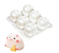 Moule en silicone pour hamster - Moule à chocolat - Petit programme - Moule à dessert mousse - Gâteau pour pâtisseries - Outil de préparation de glace