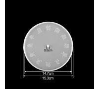 Moule En Silicone Pour Horloge À Chiffres Arabes,1 Pièce,Artisanat Fait À La Main,Moules En Résine Époxy Pour Bricolage,Fabrication De Bijoux,Outils De Recherche,Fournitures - Type Zodiac
