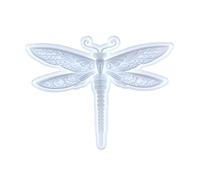 Moule en silicone pour la création de pendentifs en relief pour porte murale, étiquettes suspendues, moule en résine époxy, décoration d'intérieur, demi-tridimensionnelle, libellules en relief en