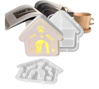 Moule en Silicone pour la Maison - Moule à Bougie en Forme de Maison de Chat | Outil Créatif Décoration Mignon Pour Bureau Salle De Classe Noël Salon Jardin Chambre Halloween École