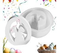 Moule en silicone pour lapin de Pâques - Compact confortable facile à installer pour lapins, craie créative, résine époxy, bricolage décoration scrivan | Multipurpose Outdoor Indoor Utility