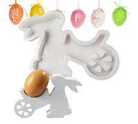 Moule en silicone pour lapin de Pâques, moule de moulage en résine époxy, moule de fabrication de plâtre pour lapin en silicone, moule de fabrication de décorations de Pâques pour mouler des bougies