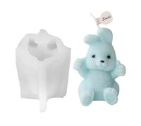 Moule en Silicone pour Lapin, Moule en Silicone pour Lapin | Moules de Fabrication de Bougies en Forme d'animaux Mignons - Moules à Bougies en Silicone époxy, Moulage en résine, pour