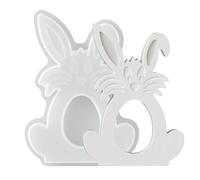 Moule en silicone pour lapin - Moules d'artisanat pour lapin | Moule en ciment, pour ornements en plâtre, artisanat en résine de ciment, argile, béton, fête de vacances, amateurs de bricolage
