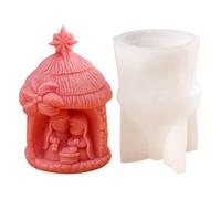 Moule en silicone pour le bébé Jésus Marie Sainte Famille Art en résine Jésus Mary Moule à bougie Marie Famille Moule à bougie en silicone Cire de soja Bougies Savon Plâtre Résine époxy Artisanat