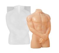 Moule en silicone pour le corps des hommes | Moules en résine de silicone pour corps humain timide 3D Moules à bougies, moules masculins féminins d'art corporel pour bricolage, fabrication de ma