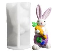 Moule en Silicone pour le Lapin de Pâques | Création D Ornements Décoratifs En Résine Époxy 3D Et Artisanat Artistique | Moule en Résine de Silicone,Destiné à la Décoration de la Chambre, des Fêtes, d