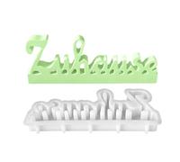 Moule en silicone pour lettres allemandes - Moule en silicone pour moulage de lettres allemandes - Moules pour résine époxy, pâte à modeler, fabrication de bougies, décoration de table