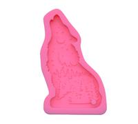 Moule en silicone pour loisirs créatifs, bijoux, pendentif, résine, porte-clés, moule époxy UV, loup, moule en résine époxy