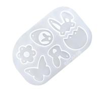 Moule en silicone pour loisirs créatifs de Pâques | Moule en silicone pour bijoux avec motif de fleur, lapin et œuf pour famille, femme, homme, fille, école, maison