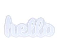 Moule en silicone pour loisirs créatifs, moulage de résine et décoration d'intérieur - Créez des motifs uniques de mots et de lettres anglais avec finition miroir époxy cristal
