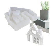 Moule en silicone pour maison, moule à bijoux, moule à savon, outils d'artisanat pour bougies parfumées, fabrication de savon, cire, moulage de résine