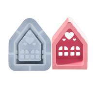 Moule en silicone pour maison - Moule à pain d'épices | Moules en silicone de Noël | Moule de maison | Moule à bougie | Moule de moulage de plâtre de maison Moules à bougies pour ornements