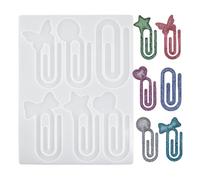 Moule en silicone pour marque-page - Moule de moulage de trombones, outil de bricolage antiadhésif pour marque-page créatif, accessoire créatif | Marque-page en silicone pour hommes, adolescents