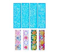 Moule en silicone pour marque-pages en forme de flocons de neige uniques - Cadeau fait à la main