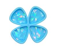 Moule en silicone pour médiator de guitare en résine - Triangle époxy pour œuvres d'art - Moules pour kit de moulage époxy avec trous pour UV