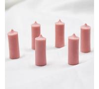 Moule en silicone pour mini bougie 3D, pour aromathérapie et plâtre, translucide, 67 g, décoration d'intérieur unique, pâtisserie et travaux manuels faciles