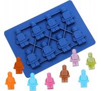 Moule En Silicone Pour Mini Mountains Lego Mountains En Sucre Chocolate Jaune 8Pcs