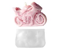 Moule En Silicone Pour Moto 3D - Moul De Moulage Résine Réutilisable 13-14 Cm Antiadhésif | Moule À Savon Bougie De Moto Réaliste, Pour Bricolage, Plâtre, Céramique, Décoration De Table