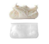 Moule En Silicone Pour Moto 3D - Moul De Moulage Résine Réutilisable 13-14 Cm Antiadhésif | Moule À Savon Bougie De Moto Réaliste, Pour Bricolage, Plâtre, Céramique, Décoration De Table