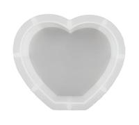 Moule en silicone pour moulage en résine époxy en forme de cœur Blanc 165 x 140 x 51 mm