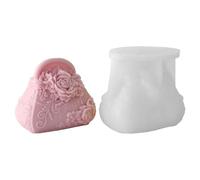 Moule en silicone pour moulage en résine, moule de poche en relief en forme de fleurs, démoulage facile, décoration de mariage, plâtre, artisanat à la maison