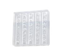 Moule En Silicone Pour Nail Art Conception Souple Et Flexible Pour Manucure Plusieurs Motifs Utilisation En Salon À Domicile Kit D'art Des Ongles