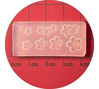Moule en silicone pour nail art en forme de fleur à cinq pétales