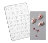 Moule en silicone pour nail art en forme de fleur, motif papillon 3D, gaufrage en gel, pochoir pour décoration artistique, outil de moule à ongles