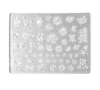 Moule en silicone pour nail art - Magnifiques moules 3D en relief - Pochoirs sculptures pour manucure, décoration d'exposition d'ongles