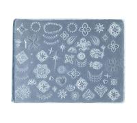 Moule en silicone pour nail art - Magnifiques moules 3D en relief - Pochoirs sculptures pour manucure, décoration d'exposition d'ongles