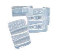 Moule en silicone pour nail art, outil de manucure professionnel, parfait pour diverses occasions, tampon à ongles en silicone lavable