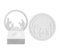 Moule en silicone pour Nativité - Moule pour crèche de Jésus, moule en ciment silicone rond pour les vacances | Moules en résine antiadhésive, décorations artisanales pour Noël, Thanksgiving et