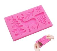 Moule en silicone pour Noël - Anti-adhésif et facile à libérer, moule pour la fabrication de savon artisanal | pour cire, ciment, argile, savon, résine, plâtre, bonbons, chocolat et