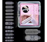 Moule en silicone pour ongles de Noël avec flocons de neige 3D et imprimé animal, facile à appliquer pour les projets, moule à ongles en silicone simple