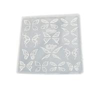 Moule en silicone pour ongles en forme d'ailes de papillon artistiques et créatifs