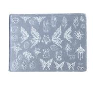 Moule en silicone pour ongles - Outils de sculpture en relief - Pochoirs à ongles - Manucure pour femmes et filles