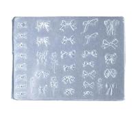 Moule en silicone pour ongles - Outils de sculpture en relief - Pochoirs à ongles - Manucure pour femmes et filles